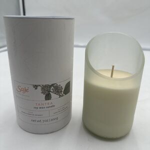 Saje Natural Wellness Tantra Soy Wax Candle NEW 7oz 200g 45 Hours Spark Intimacy